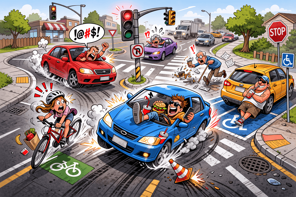 Bad Driving - oxford - w9*****